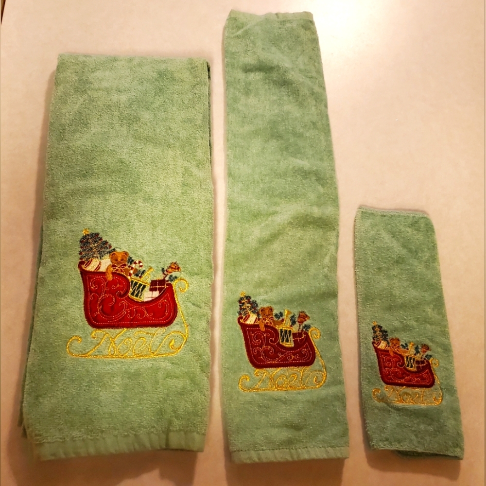 Vintage 80's Towel Set (3 pcs)